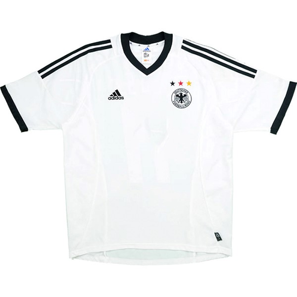 Camiseta Alemania Primera equipación Retro 2002 Blanco